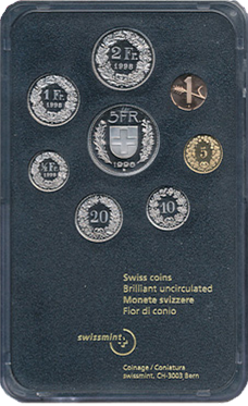 1998, Offizieller Münzsatz