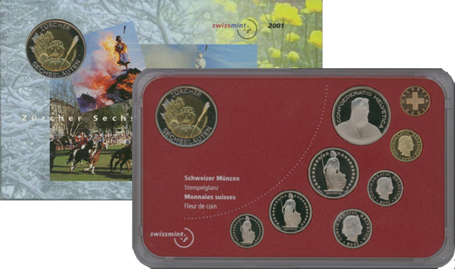 2001, Offizieller Münzsatz