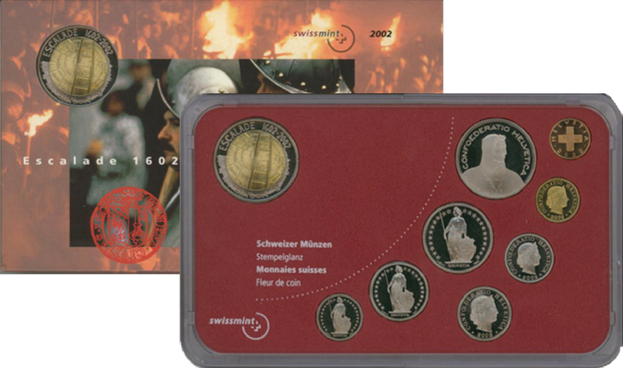 2002, Offizieller Münzsatz