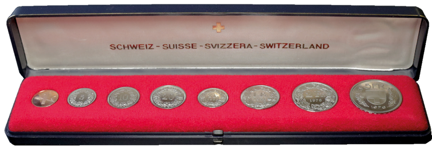 1976, Offizieller Münzsatz