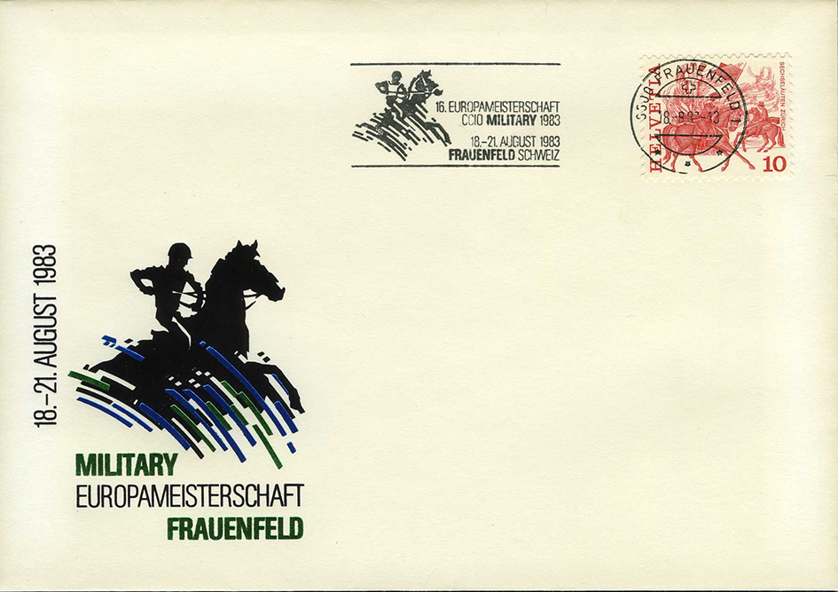 MILITARY, motivgleich auf Marke,Stempel und Sonderbeleg