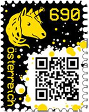 Crypto-Stamp "Einhorn gelb"