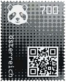Crypto Stamp "Panda schwarz"