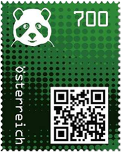 Crypto Stamp &quot;Panda grün&quot;