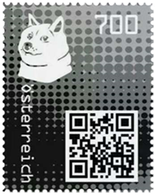 Crypto Stamp "Doge schwarz"