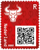 2022, Crypto Stamp "Bulle rot", Niederlande