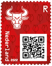 2022, Crypto Stamp &quot;Bulle rot&quot;, Niederlande