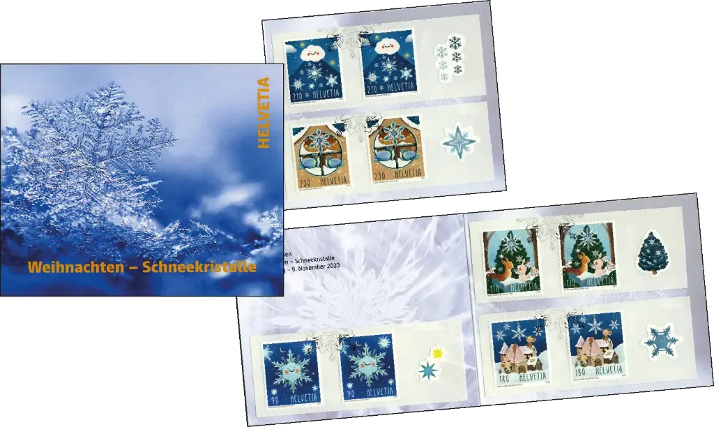 2023, Weihnachten - Schneekristalle