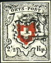 2 1-2 Rp. schwarz-rot, Type 39