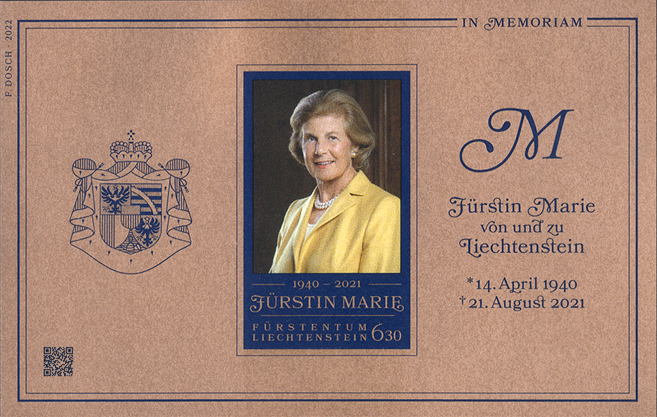 2022, Im momoriam Fürstin Marie von und zu Liechtenstein