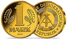 1977, 1 Mark Münze, DDR