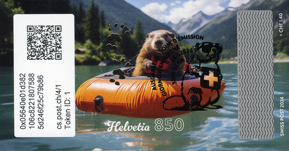 2024, Crypto Stamp &quot;Gummiboot&quot;