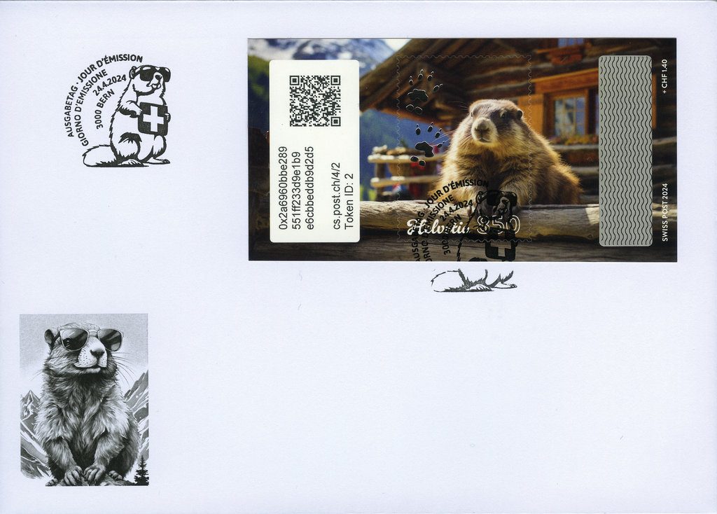 2024, Crypto Stamp "Chalet"