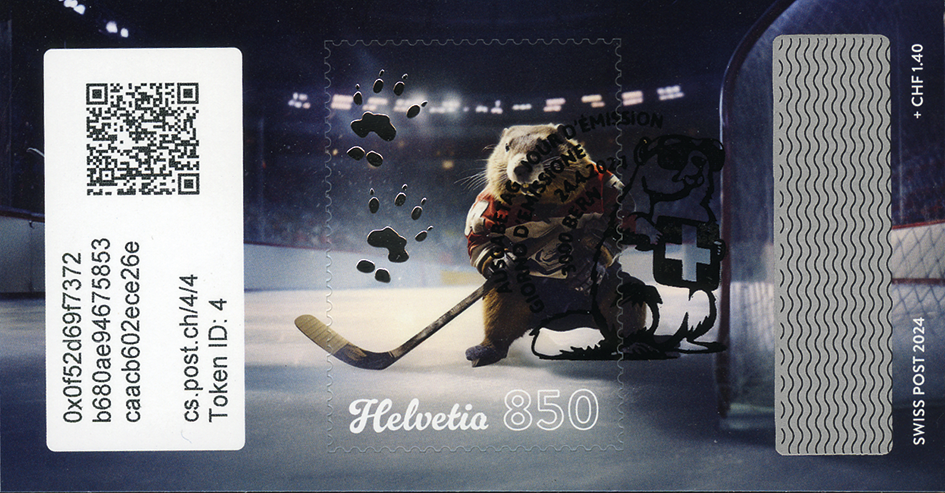 2024, Crypto Stamp &quot;Eishockey&quot;