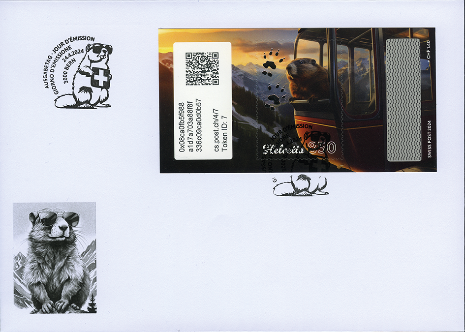 2024, Crypto Stamp &quot;Gondel&quot;