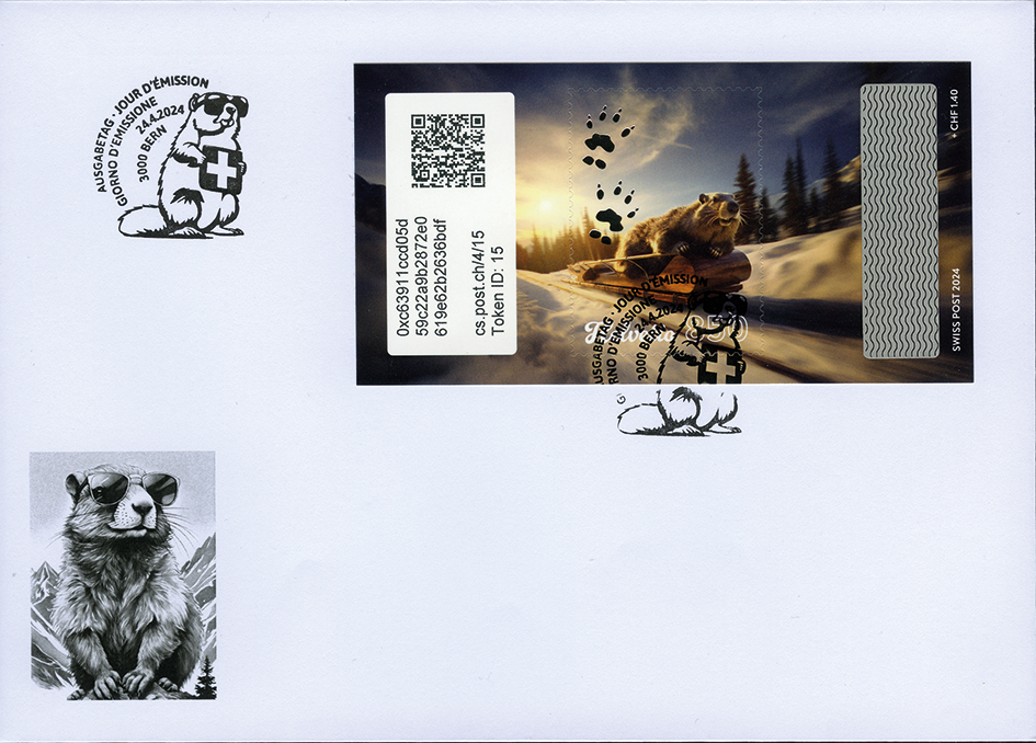 2024, Crypto Stamp "Schlitteln"