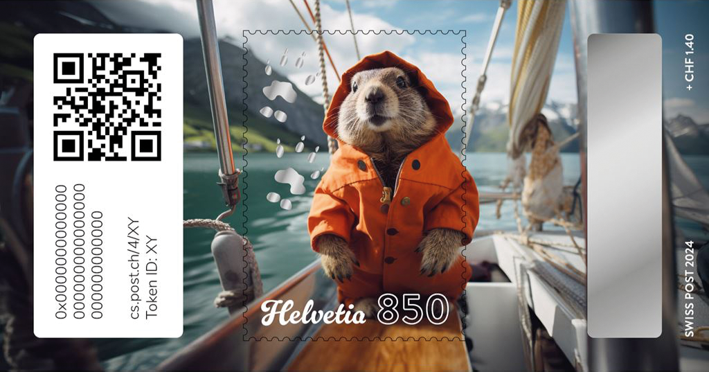 2024, Crypto Stamp "Segeln"