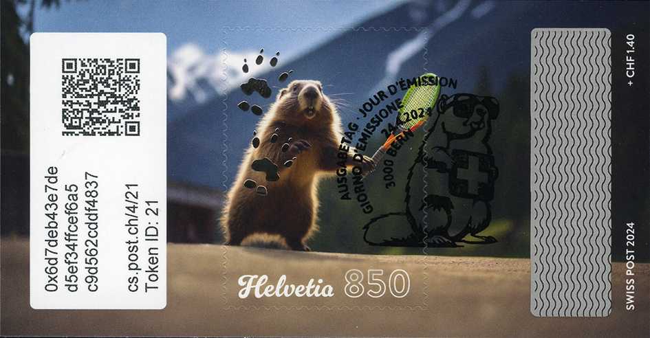 2024, Crypto Stamp &quot;Tennis&quot;