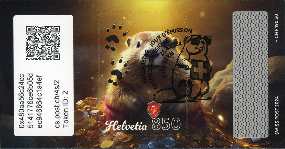 2024, Crypto Stamp &quot;Kristall&quot;