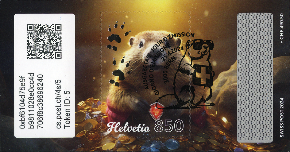 2024, Crypto Stamp &quot;Silber&quot;