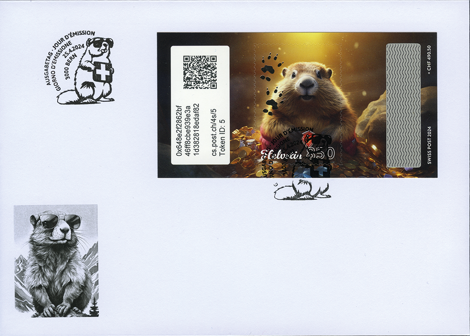 2024, Crypto Stamp "Silber"