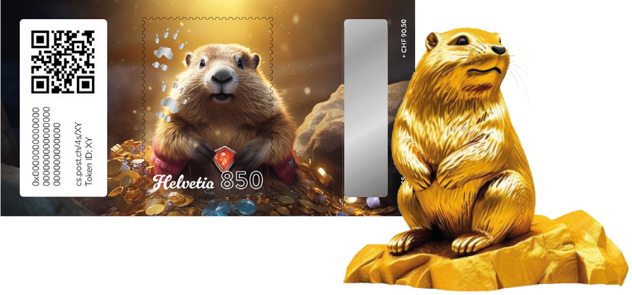 2024, Crypto Stamp &quot;Gold&quot;
