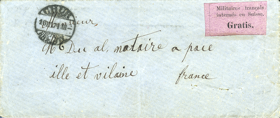 1871,  Für  die  Internierten  der  französischen  Bourbaki-Armee