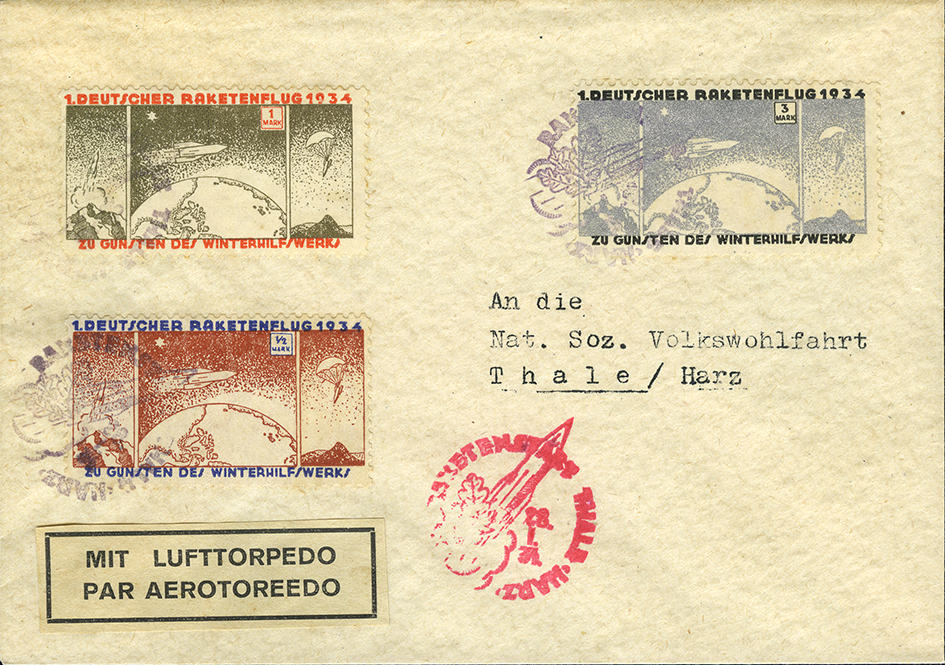 1934, Raketenpost "Hexentanzplatz"