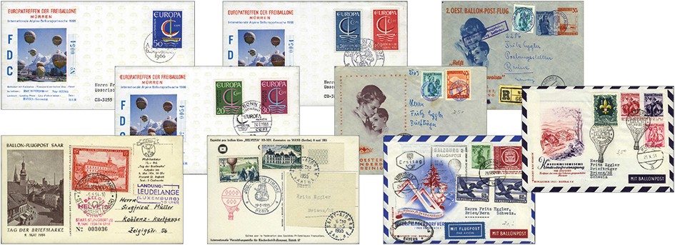 1948-1968, Ballonpost INTERNATIONAL-Spezialsammlung