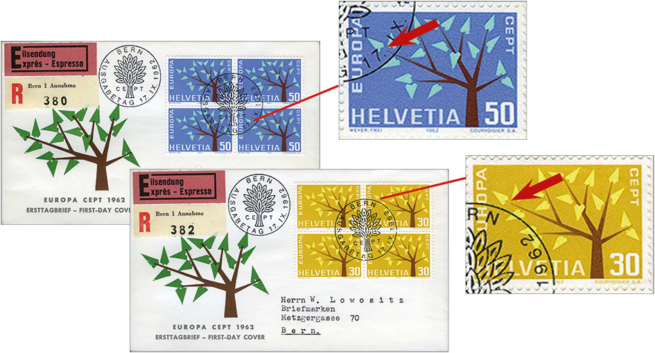 1962, EUROPA, &quot;Kurzer Ast&quot;