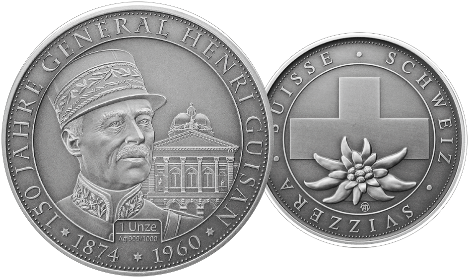 2024, 1 Unze &quot;150 Jahre General Guisan&quot;