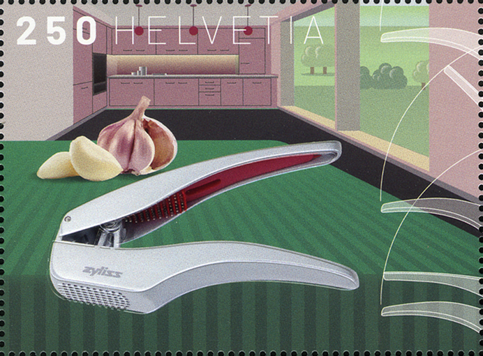 2024, 250 Rp. Knoblauchpresse