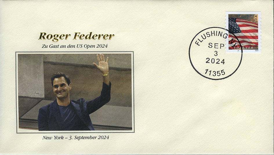 2024, Roger Federer - Zu Besuch bei den US Open 2024