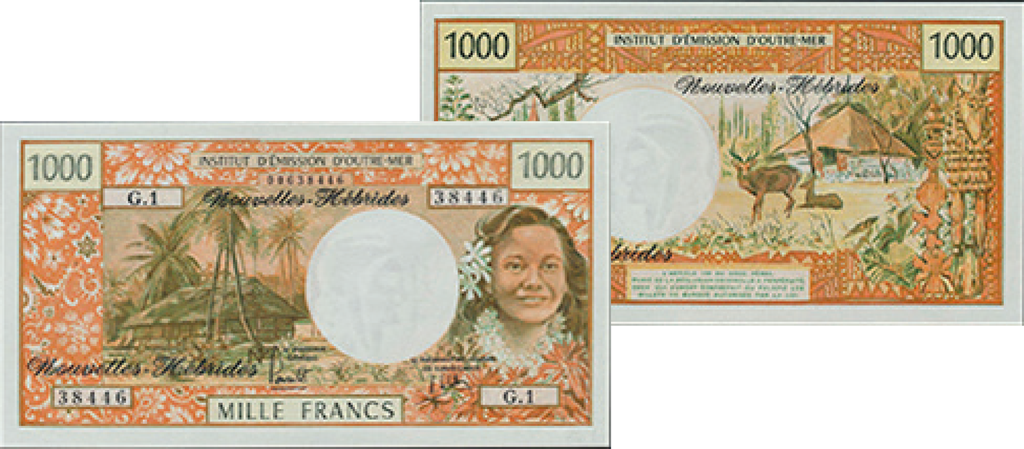 2024,  Neue Hebriden 1000 Francs 1979 (ND)