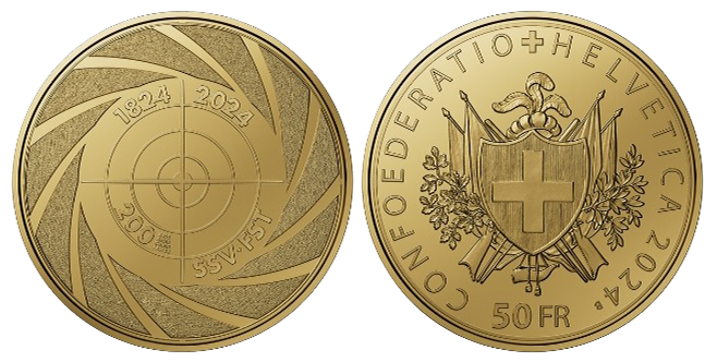 2024, 50 Fr. Gedenkmünze &quot;200 Jahre SSV&quot;