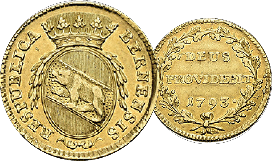 1793, Duplone Bern, Rückseite Spruch
