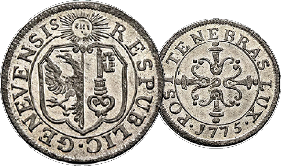 1775, 6 Quarts (1 Sol 6 Deniers), Genf