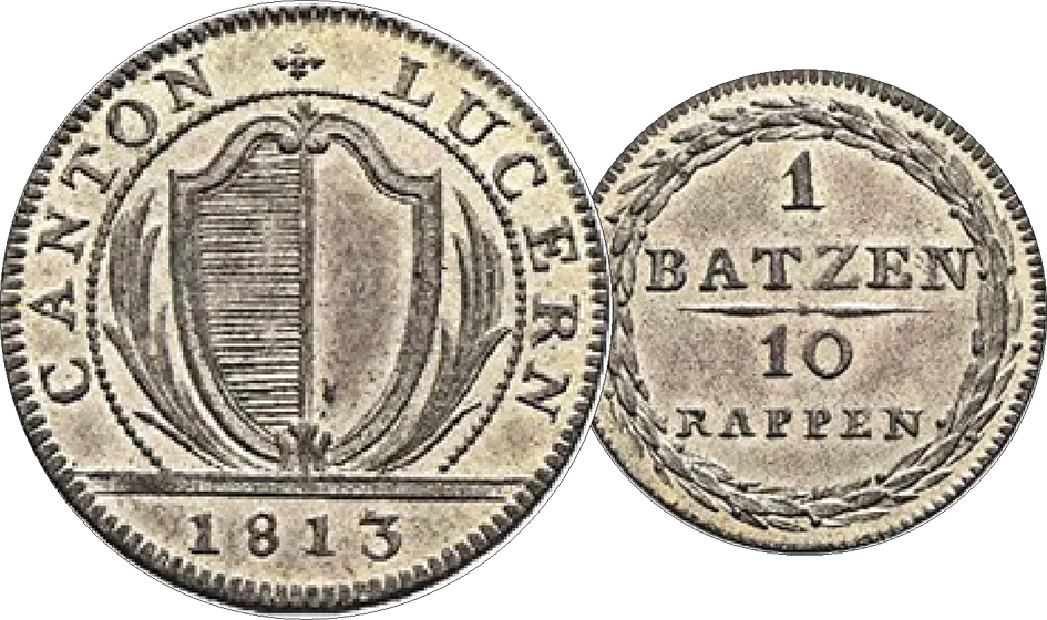 1813, 1 Batzen, Luzern