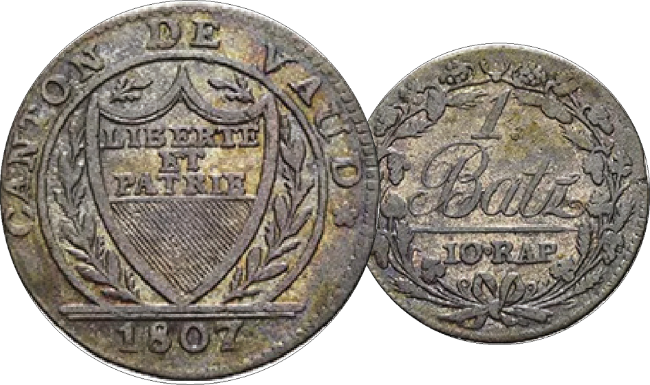 1807, 1 Batzen Waadt