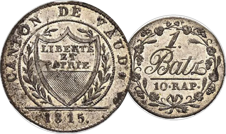 1815, 1 Batzen Waadt