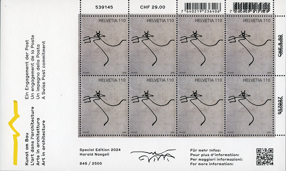 2024, Kunst am Bau - Limitierte Sonderauflage Harald Naegeli