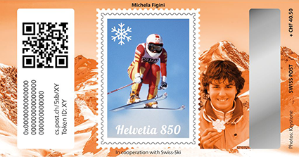 2024, Crypto Stamp "Michela Figini" - Bronze Edition