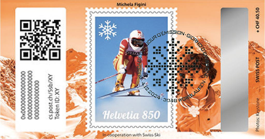 2024, Crypto Stamp "Michela Figini" - Bronze Edition