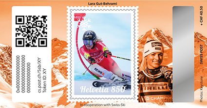 2024, Crypto Stamp "Lara Gut-Behrami" - Bronze Edition