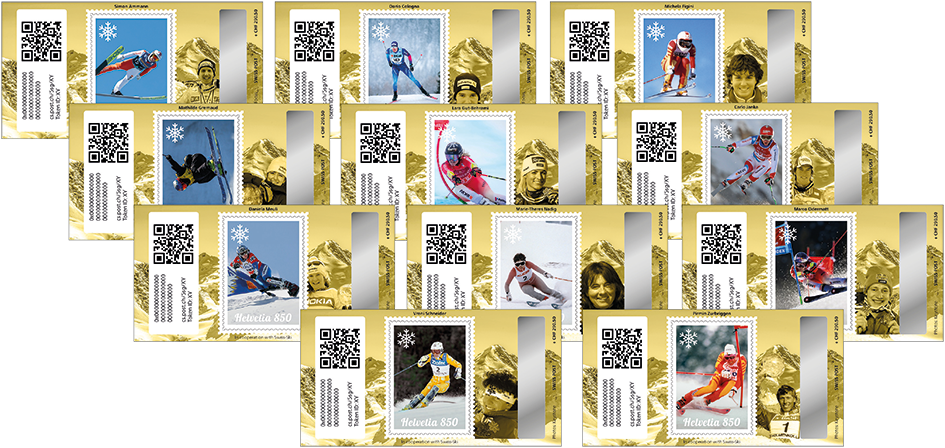 2024, Crypto Stamps 5.0 "Gold Edition" komplett