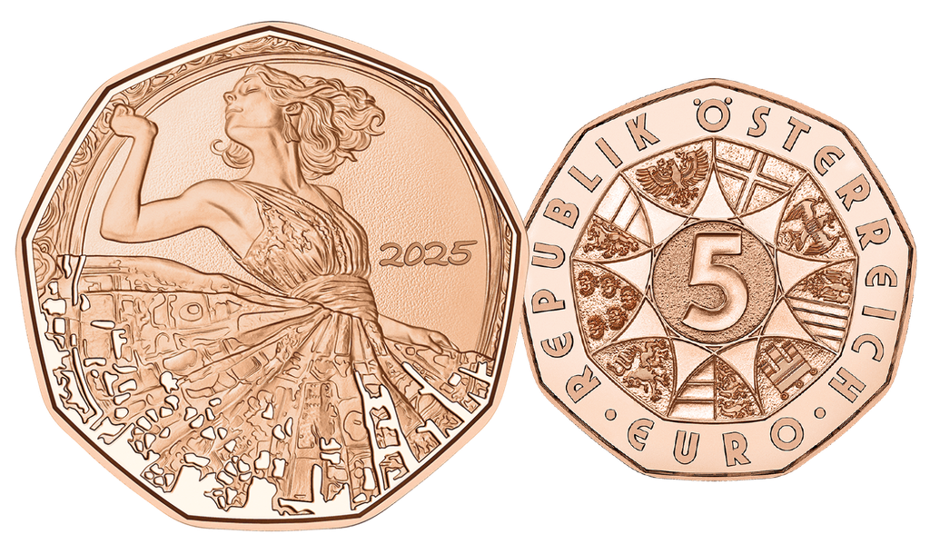 2025, 5 Euro Neujahrsmünze &quot;Tanz dich frei&quot;, Österreich