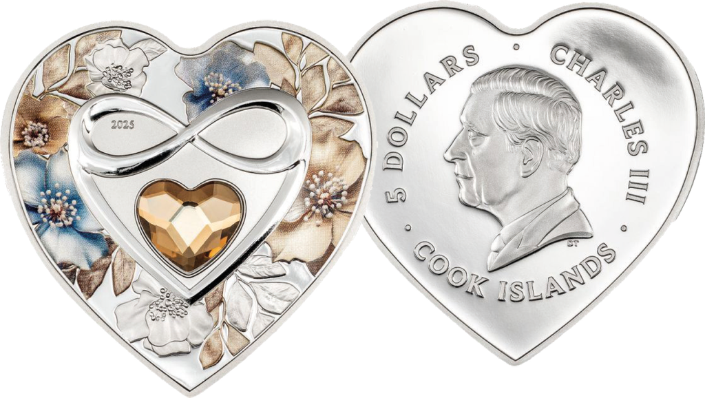 2025, 5 Dollars &quot;Brilliant Love - Unendlichkeit&quot;, Cook Islands
