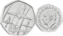 2025, 50 Pence &quot;Red Arrows&quot;, United Kingdom