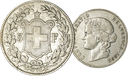 1892, 5 Fr. Silber Kursmünze Helvetiakopf