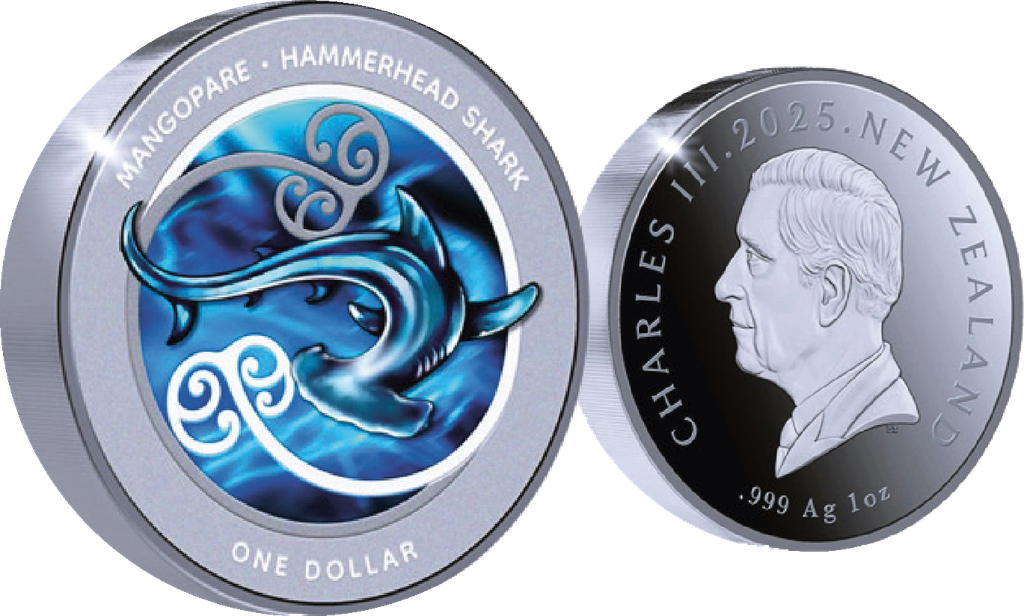 2025, 1 Dollar Hammerhai, Neuseeland